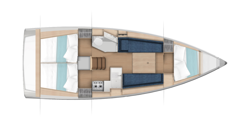 Sun Odyssey 350 Interiors